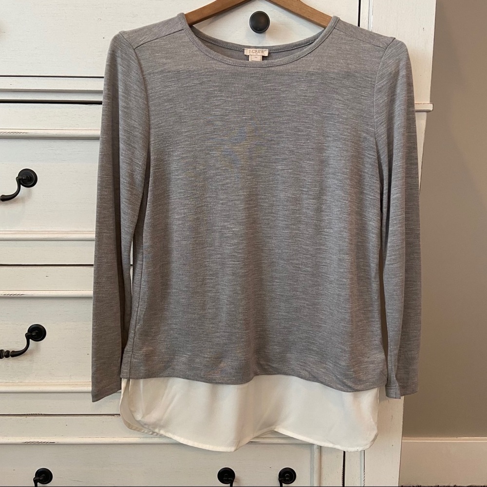 J.Crew Mercantile Gray Top. Size XSmall.